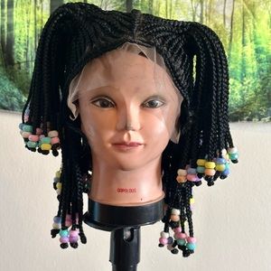 Beaded wig